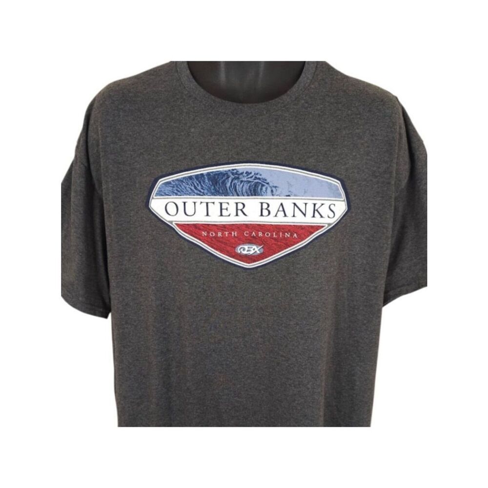 Outer Banks T Shirt Mens Size XL Gray North Carolina Travel Destination Tee